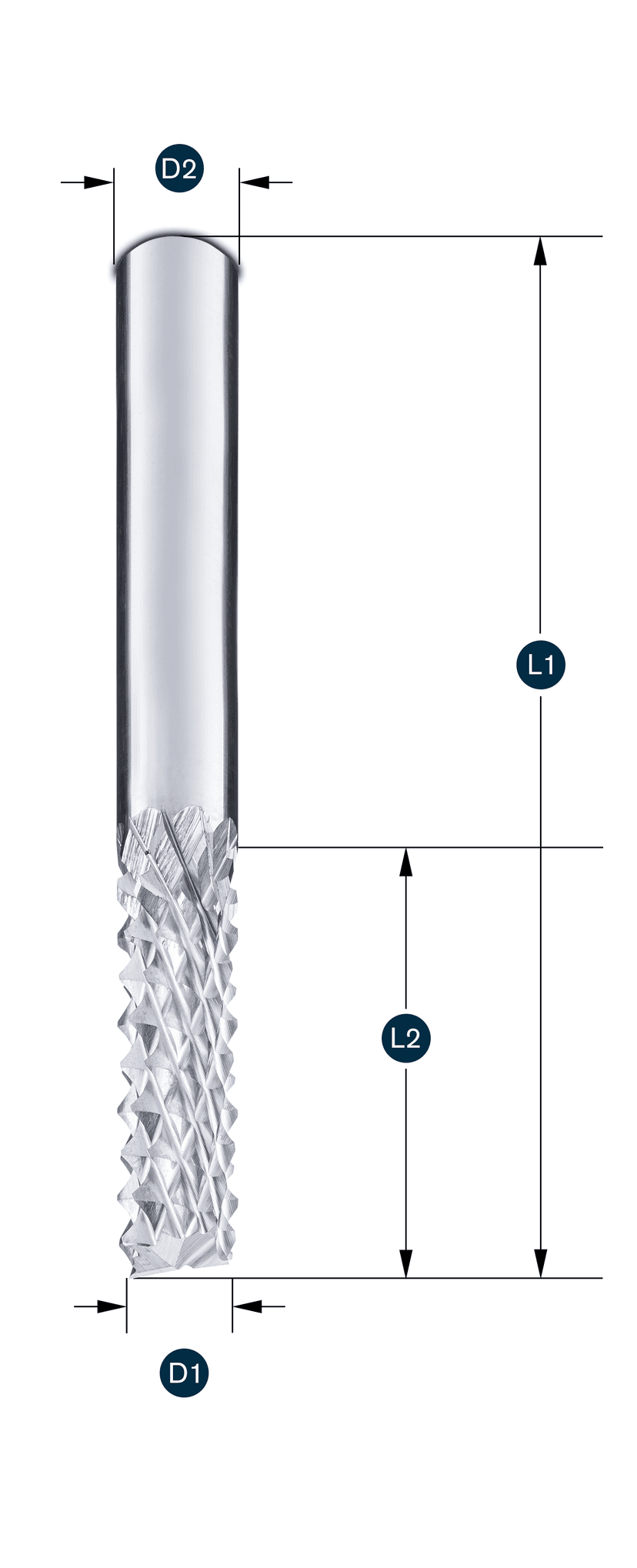 Carbon-Fräser Z2 · zum Nuten